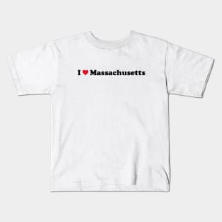 I Love Massachusetts Kids T-Shirt